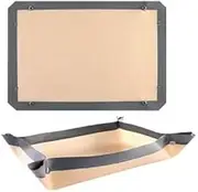 Virtue Silionce Baking mat with Buttons, Spill-Proof, Leak Proof Oven Cooking mat, Reusable Pastry Sheet