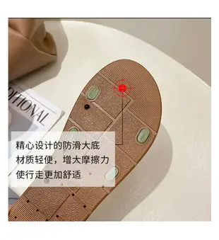 FB3198 韓版新款時尚小香風一字拖鞋