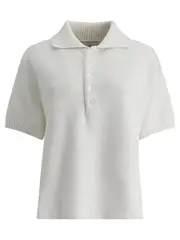 [Umarmung] Umarmung-Polo Shirts Bianco-Donna 38 Brown