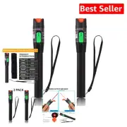 Durable 30km Fiber Optic Visual Fault Locator Set - 2 Red Light Testers Included