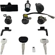 Lock Cylinder for Mitsubishi Pajero Montero 1990-2004, Door Ignition Lock Cylinder with Keys MR259744