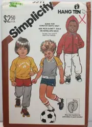 Simplicity Sewing Pattern 5591 Pull On Pants Shorts Sweatshirt Child Size 4 5