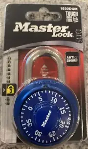 Master Lock 1530DCM X-treme Combination Lock - Blue New In Sealed Pckg