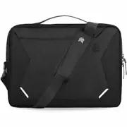STM Myth Brief 14" – Magnet Black, Slim Laptop Bag with Magnetic Closure