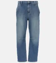 [AG Jeans] AG Jeans Amsterdam mid-rise barrel-leg jeans 30 blue