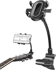 Daooibpa Guitar Phone Holder Mount | Guitar Headstock Phone Clamp Mount,Multifunctional Cellphone Clip, Video Recording Aid, Musical Instrument Accessories for Live Broadcast