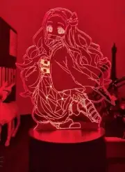 Kimetsu No Yaiba Nezuko Kamado Nightlight 3D Lamp Bedroom Decor US Ship In 1 Day