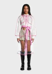 Sweet Drizzle Forecast Clear Trench Coat