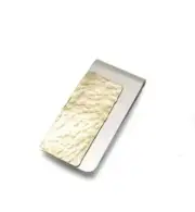Featuring a Slim Hammered Punch Design Men Solid 925 Sterling Silver Money Clip