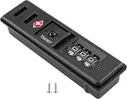 Abitzon 1 Piece Black TSA Combination Lock, 3-Digit Inch Code Lock, Suitcase Lock, Luggage Travel Lock, Built-in Luggage Lock, for Suitcases, Backpacks, Tool Boxes