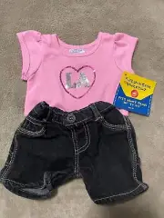 Build A Bear Clothes Pink Shirt With Tags And Pants
