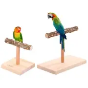 Perch Stand with Base Parrot Stable Table Top Scrub Station for Birds
