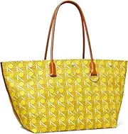 [Tory Burch] Large Canvas Basketweave Tote