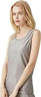 [CIADAZ] Women's EMF Vest, EMF Radiation Shielding Women's Round Neck Underwear, Maternity Belly EMF/WiFi Shielding Clothing(Medium)-1