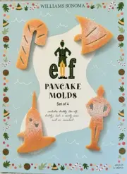 NEW WILLIAMS SONOMA ELF Movie Silicone Pancake / Cookie Molds Buddy Narwhal Hat