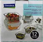 Glasslock 12 Piece Food Storage Airtight Glass Food Storage Containers Tempermax