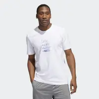 在飛比找PChome24h購物優惠-【ADIDAS】ROSE Tee 男 短袖上衣 白-HH89