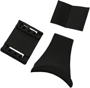 Leefasy 2X Headphone Hook Hanger Under Desk Headset Mount for Work, Office Universal Accessory Stylish Modern with Sticky Backing, Black