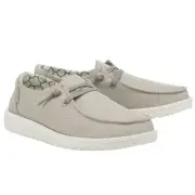 Hey Dude® Ladies Wendy Canvas Sparkling Pearl Grey Shoes 121413312