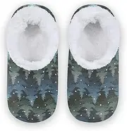 [Caihoyu] Slipper for Kids Girls Boys Coral Fleece Non-Slip Lightweight House Slipper Socks Indoor Outdoor Winter Bedroom