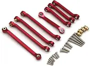 Xunweiad Metal Chassis Linkage Link Rod Pull Rod for 1/18 FMS MOGRICH RC Car Upgrades Parts Accessories,2