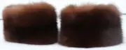 Fur Cuffs Sable Coat Fur Trim Sleeves Jacket Cuffs Natural Dark Brown