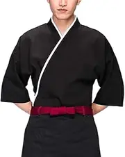 [KGVSLIXYT] Sushi Chef Coat, Sushi Chef Jacket Japanese Kitchen Uniform Multicolor M-XL