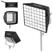 NEEWER 12.2” x 11.4” Foldable Softbox Diffuser with Grid Bag for LED Video Light