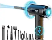 Byttlerom Compressed Air Blower with HD Display, Rechargeable and Portable Cleaning Kit for Computer, Laptop,
