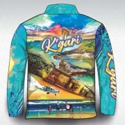 K'Gari Adventure - Blue Fishing Shirt