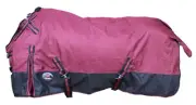 1200D Turnout Horse SHEET Light Winter Blanket Burgundy 355
