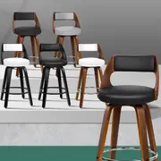 ALFORDSON Swivel Bar Stools Eden Kitchen Wooden Barstool Dining Chair x2
