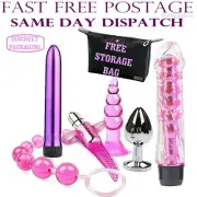 Dildo Vibrator Anal Butt Plug Bead Tongue Bullet Sex Toy For Adult Women Couples