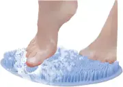 Shower Foot Scrubber Mat in Shower,Back Scrubber for Shower Washer Wall Mounted