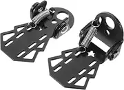 Gatuida 2pcs Pedal Board Pedals Mountain Seat Cycling Bike Foot Flat Foldable Bicycle Rear Folding Riding