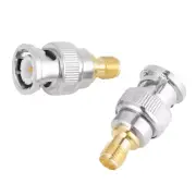 2pcs BNC Male To SMA Female Type RF Connector Coaxial Adapter Test Converter♡