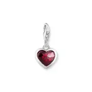 Buy Charm Pendant with red stone in heart-shape by Thomas Sabo online - THOMAS SABO Australia