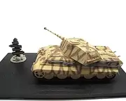 1:72 Alloy WWII Normandy German Army King Tiger Heavy Tank Model Simulation Fighter Tank Military Science Exhibition Model