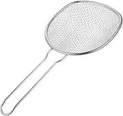 COLLBATH Metal Mesh Sieve Handle Fine Mesh Sieve Strainer Large Colander for Kitchen Use