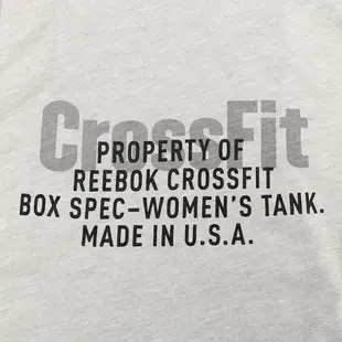 REEBOK CROSSFIT® 女 棉質 慢跑 有氧 舞蹈 運動背心 灰 1080 DT9454