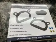 Gymnastic Rings Home Kids Pull up Rings Exercise In/outdoor Gym Rings Blue New