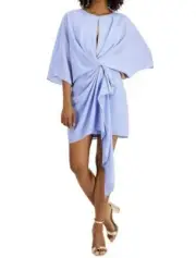 Aidan by Aidan Mattox Women's Draped Cocktail Dress - Wisteria, Size 0, $195