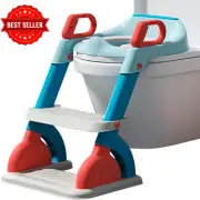 Kids Potty Training Seat with Step Stool Ladder Anti-Slip Toilet Toddlers Safe