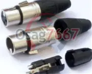 ONE MicrophPatch Plug Connector XLR Female 3-pin NEW