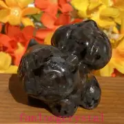 2" Natural Yooperite Frog Quartz Crystal Skull Reiki Healing 1pc
