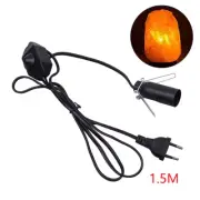 For Salt Rock Lava Lamp 1.5M Power Cord Cable with Dimmer on off Switch Metal Cl