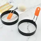 Silicone Handle Pancake Ring Pancake Ring Non-stick Pancake Mold for Breakfast