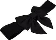 [FRCOLOR] Wide Elasticated Bow Belt for Women Stylish Dress Belt Comfortable Stretchy Waistband for Dresses Elegant Accessory for Special Occasions