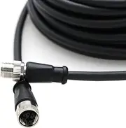 ZBLZGP M12 X-Coded 8 Pin Male to Female (Black, 10M/32.81FT)