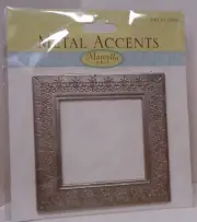 MARCELLA: Metal Accents Silver Frame Metal Sticker (NEW)